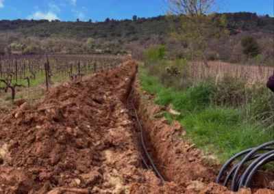 Création de réseaux d’irrigation pour un domaine viticole à Saint-Guiraud (34725)