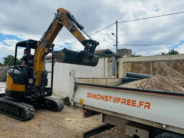 Viabilisation complète d’une maison à St André de Sangonis par SIMON TP 01